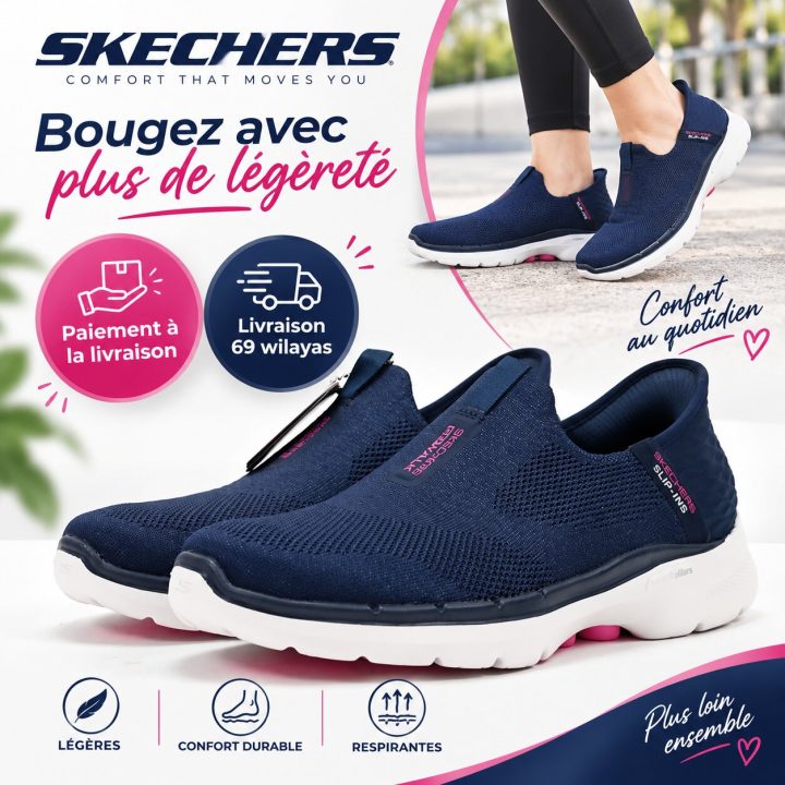 Skechers GO WALK 6 – Fabulous View Slip-ins Walking Shoes
