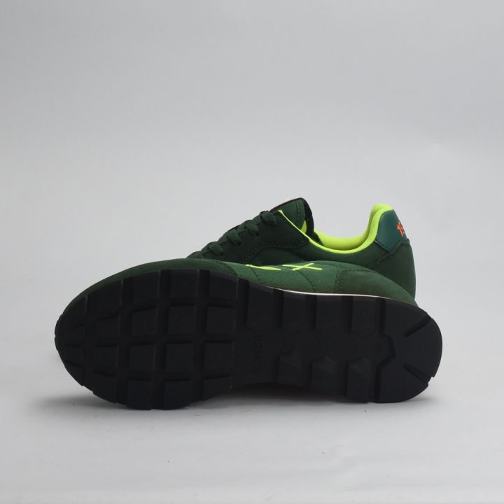 BASKET SUN68 TOM FLUO-37-VERDE SCURO