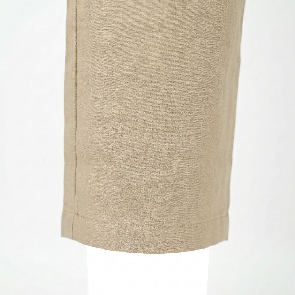 Départ Homme Pantalon en Lin Beige – Image 3