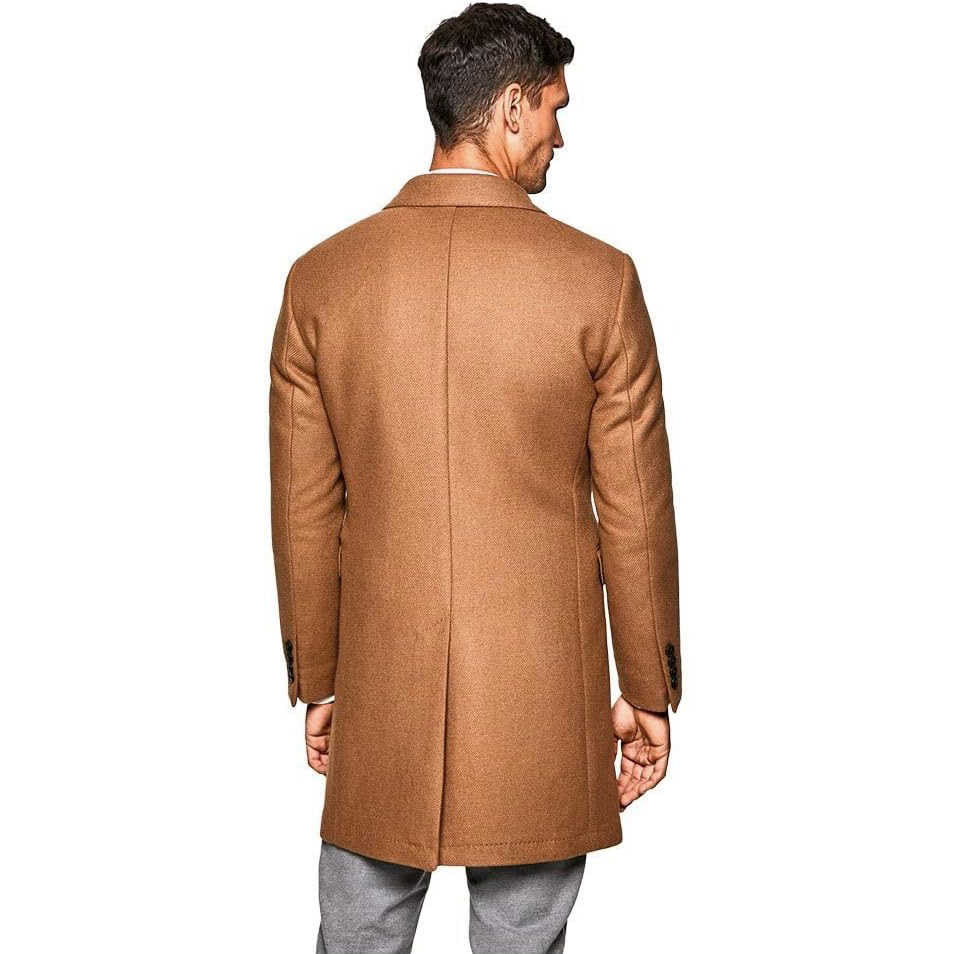 MANTEAU Hackett London Camel Broken Twill DB – Image 5