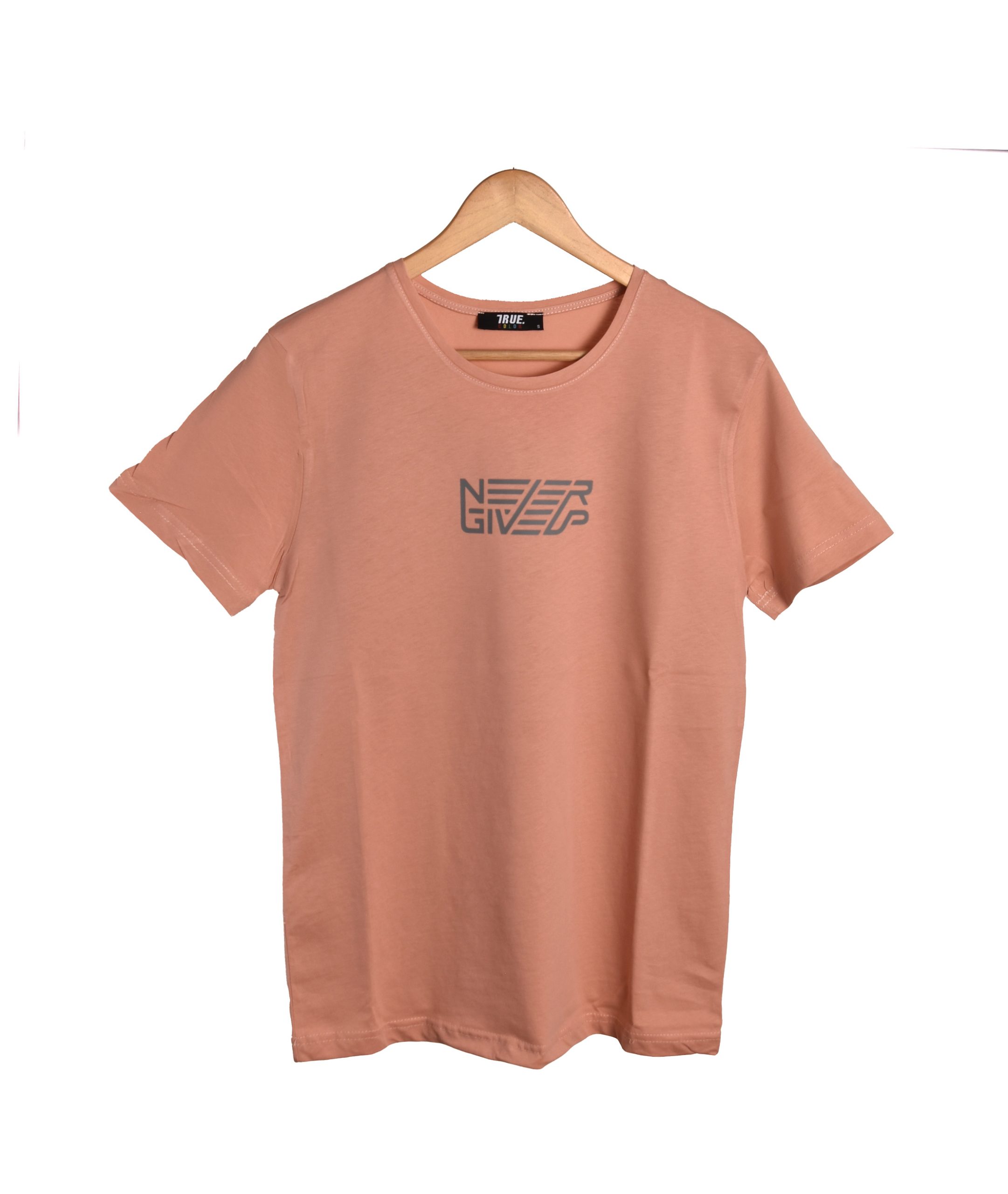 T-shirt SAUMON *NEVER GIVE UP * – Image 4