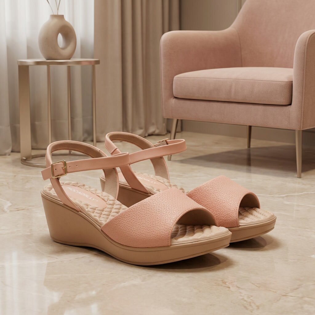 PICCADILLY Sandale Femme Cecilia Anabela Médio Brûlé – Image 6