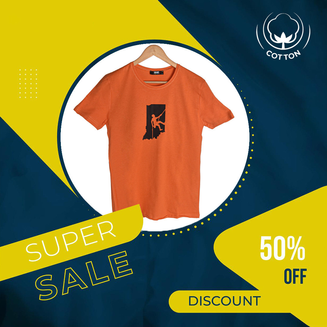 T-shirt orange 1 Alpinisme – Image 5