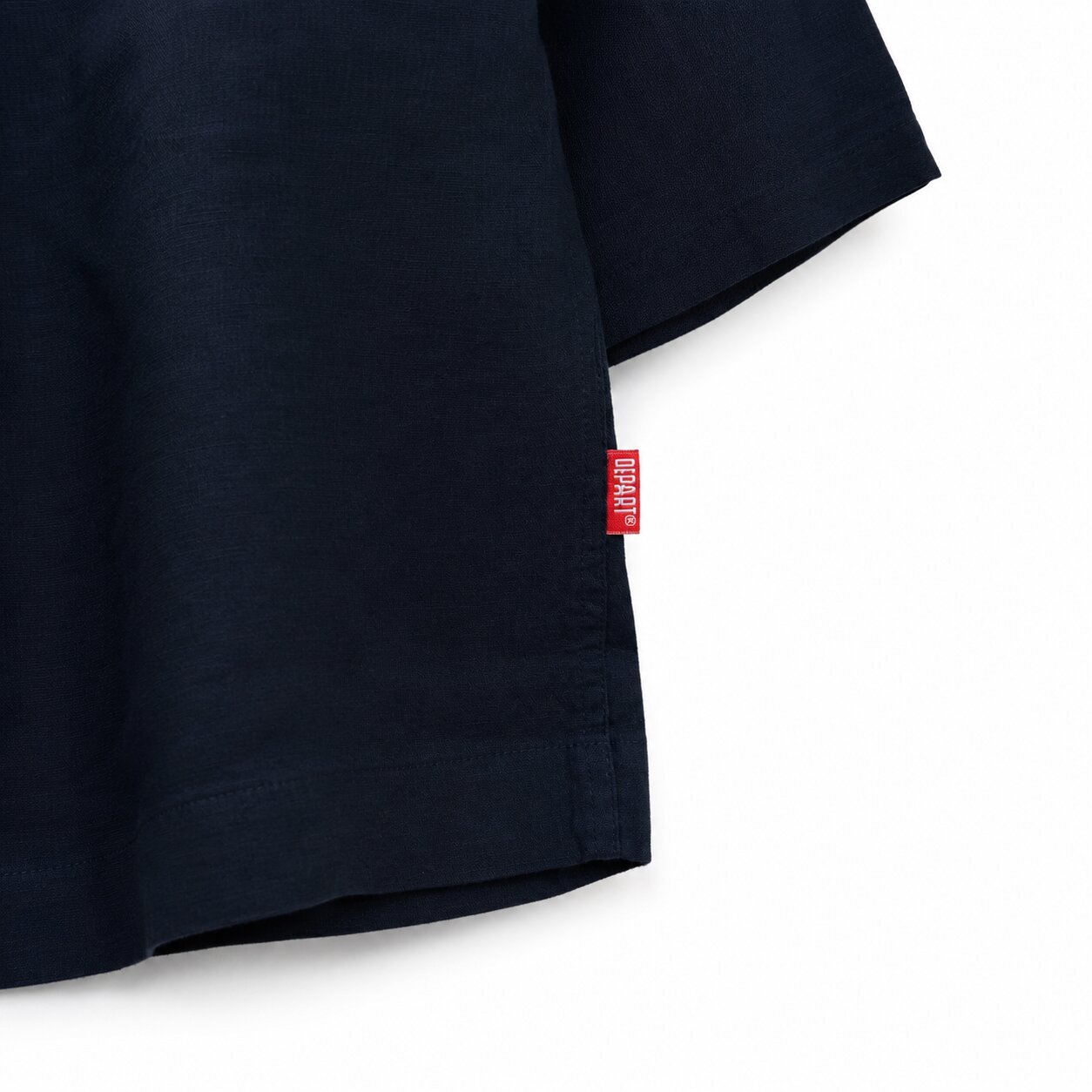 Départ Homme Chemise en Lin Navy – Image 4