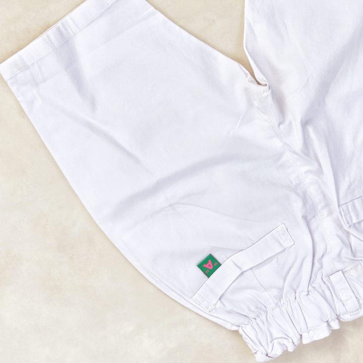 Pantacourt Blanc motif  -A-