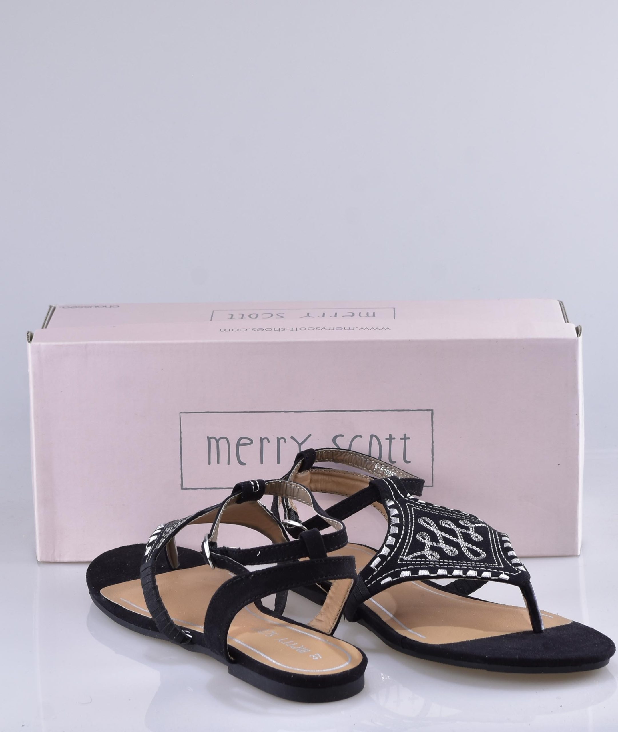 Sandale femme Merry Scott noire et argent 81510252s – Image 2