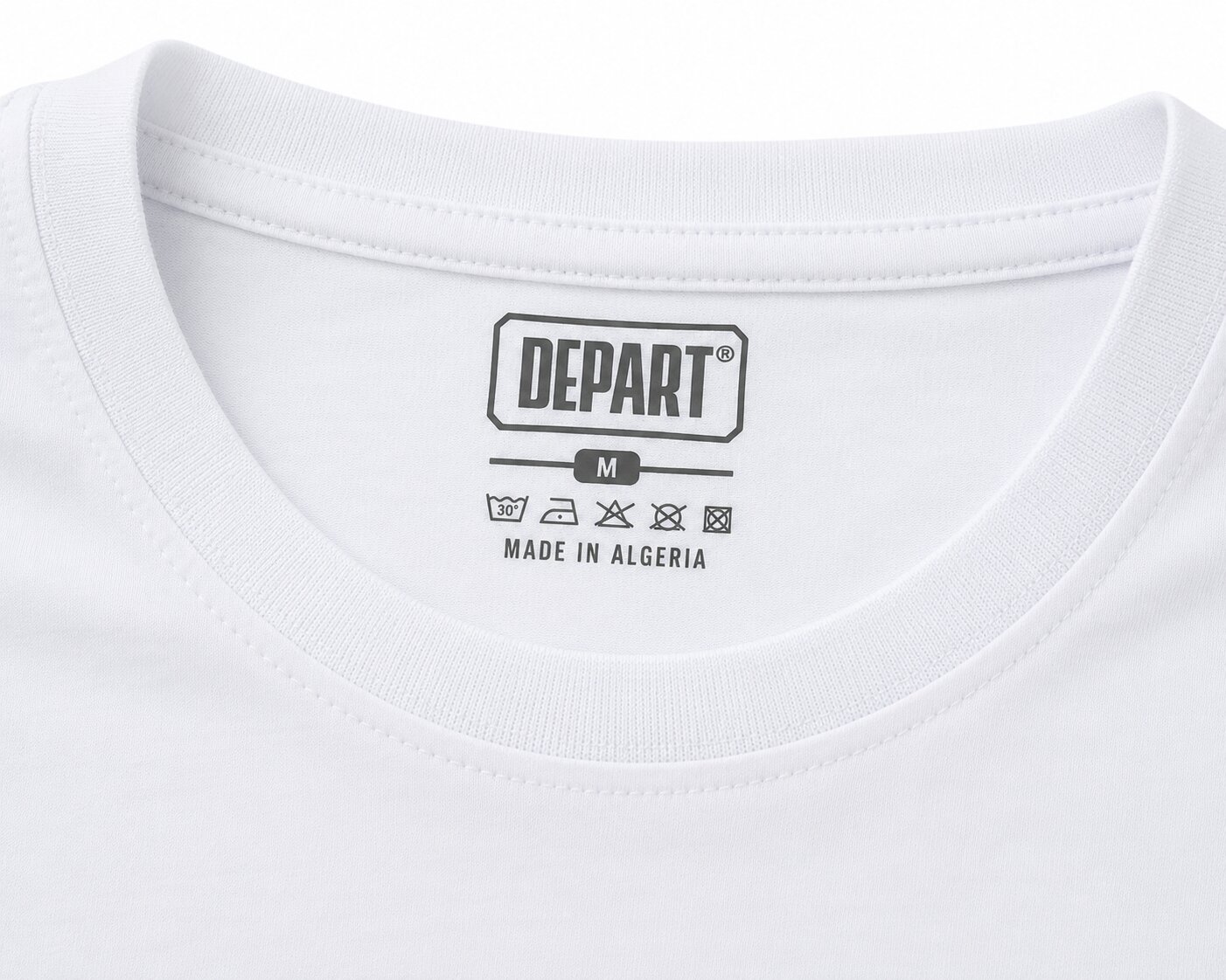 Départ Homme T-shirt Oversize Blanc – Image 5