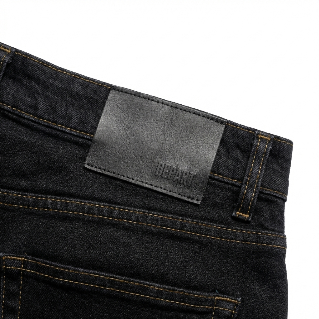 DEPART PANTALON JEAN SLIM HOMME NOIR – Image 2