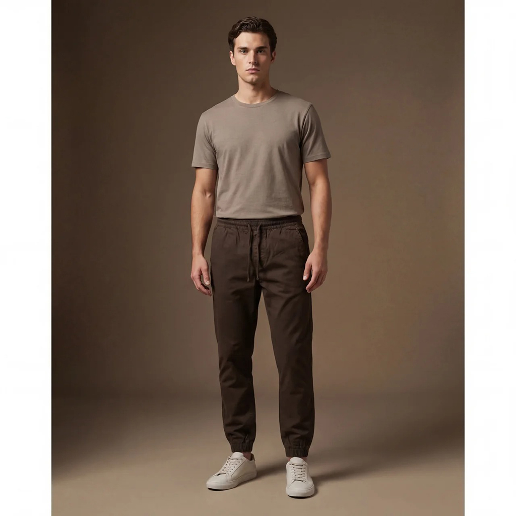 DEPART JOGGER SLIM HOMME MARRON – Image 5