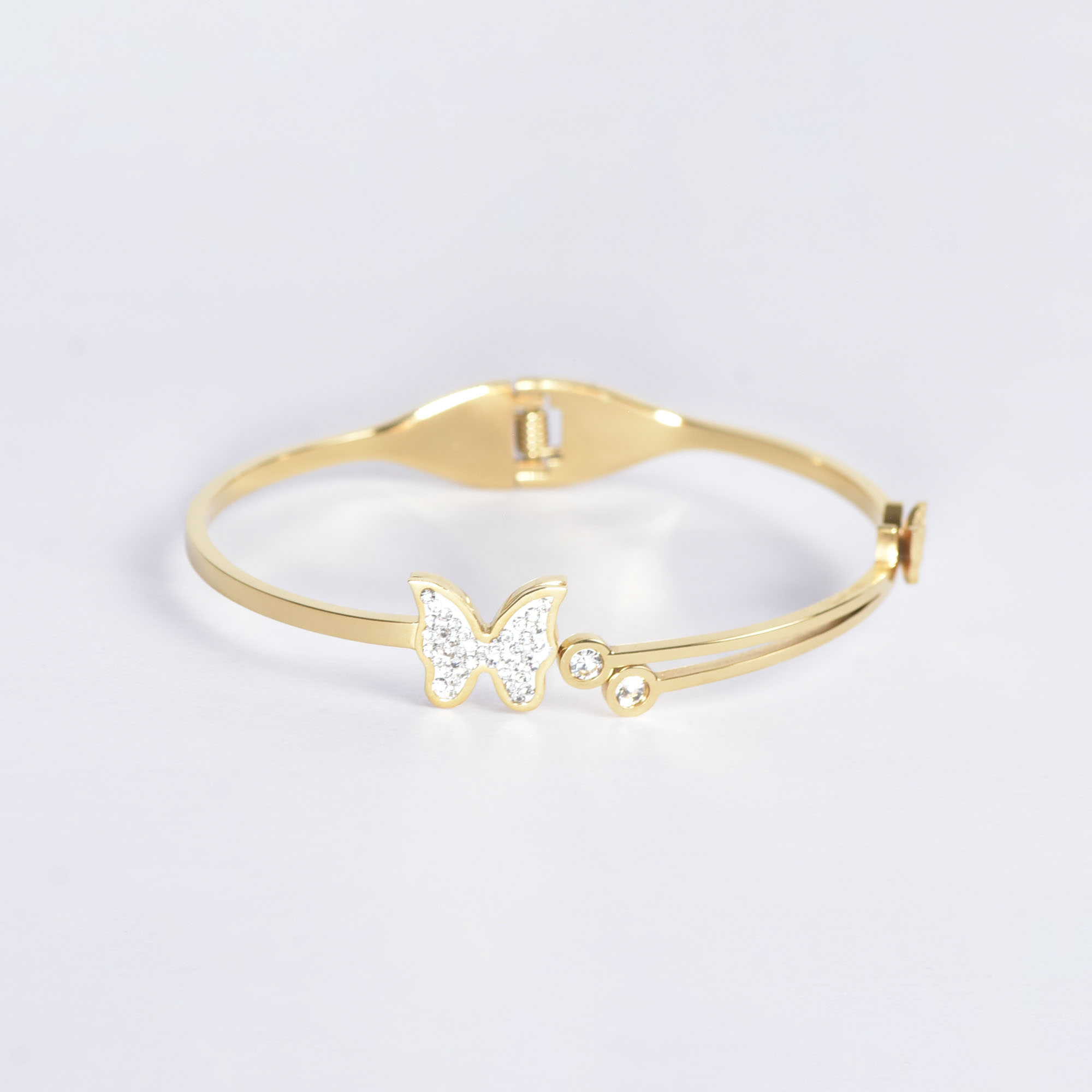 BRACELET LUMIÈRE DE PAPILLIONS DORÉ – Image 3