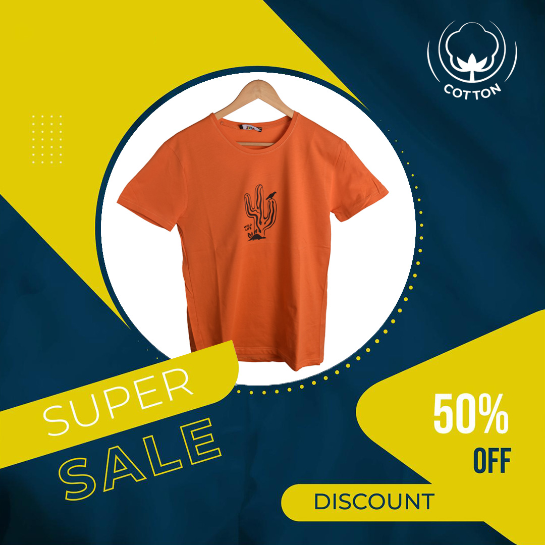 T-shirt ORANGE LOGO NOIR *WILD LIFE* – Image 5