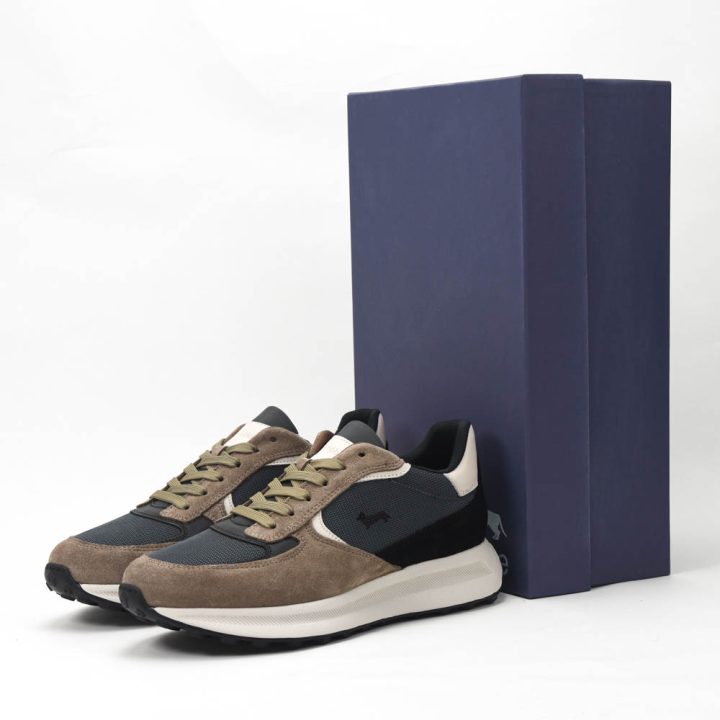 Harmont and Blaine Camoscio Tex Sneakers Homme