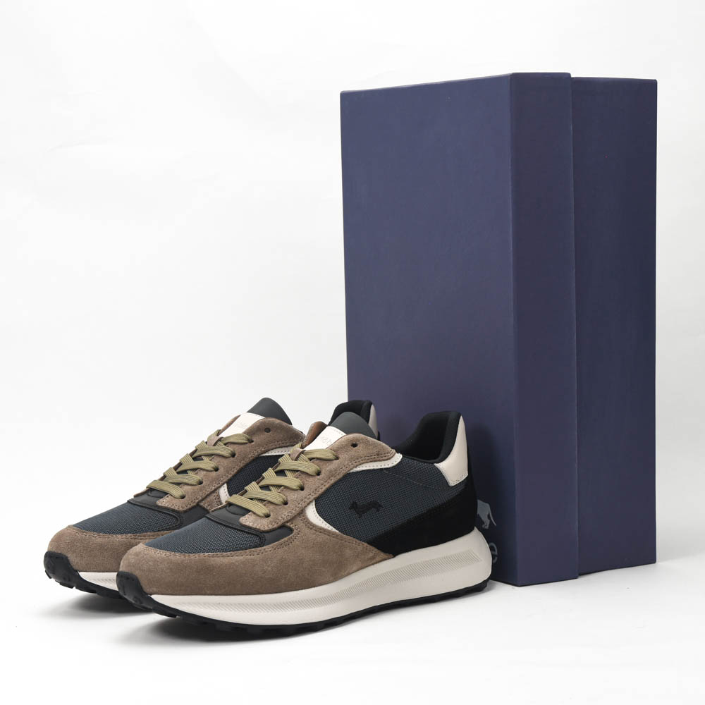 Harmont and Blaine Camoscio Tex Sneakers Homme