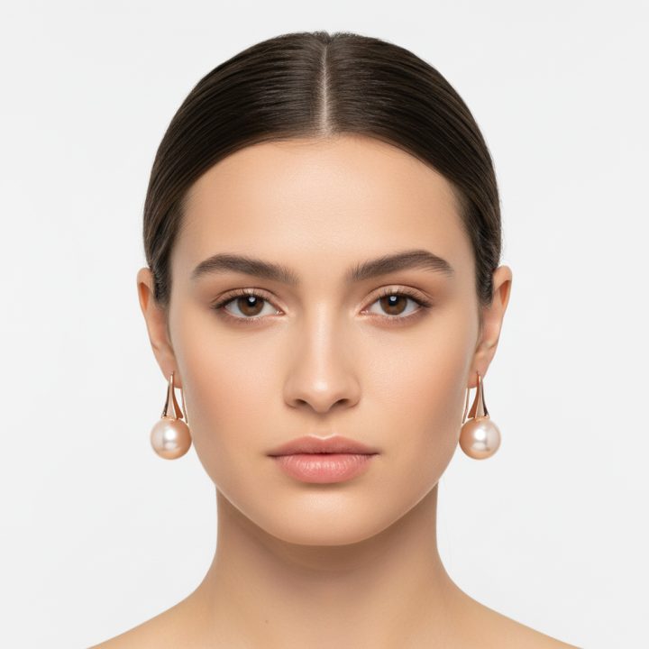 ROSE PEARL EARRINGS