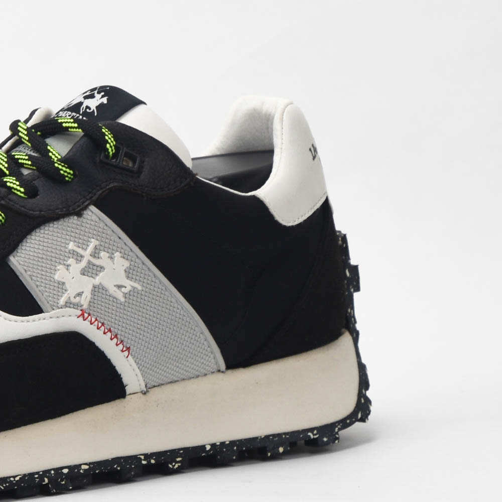 LA MARTINA SCARPA UOMO SUEDE ECO TEX NYLON ECO NERO – Image 4