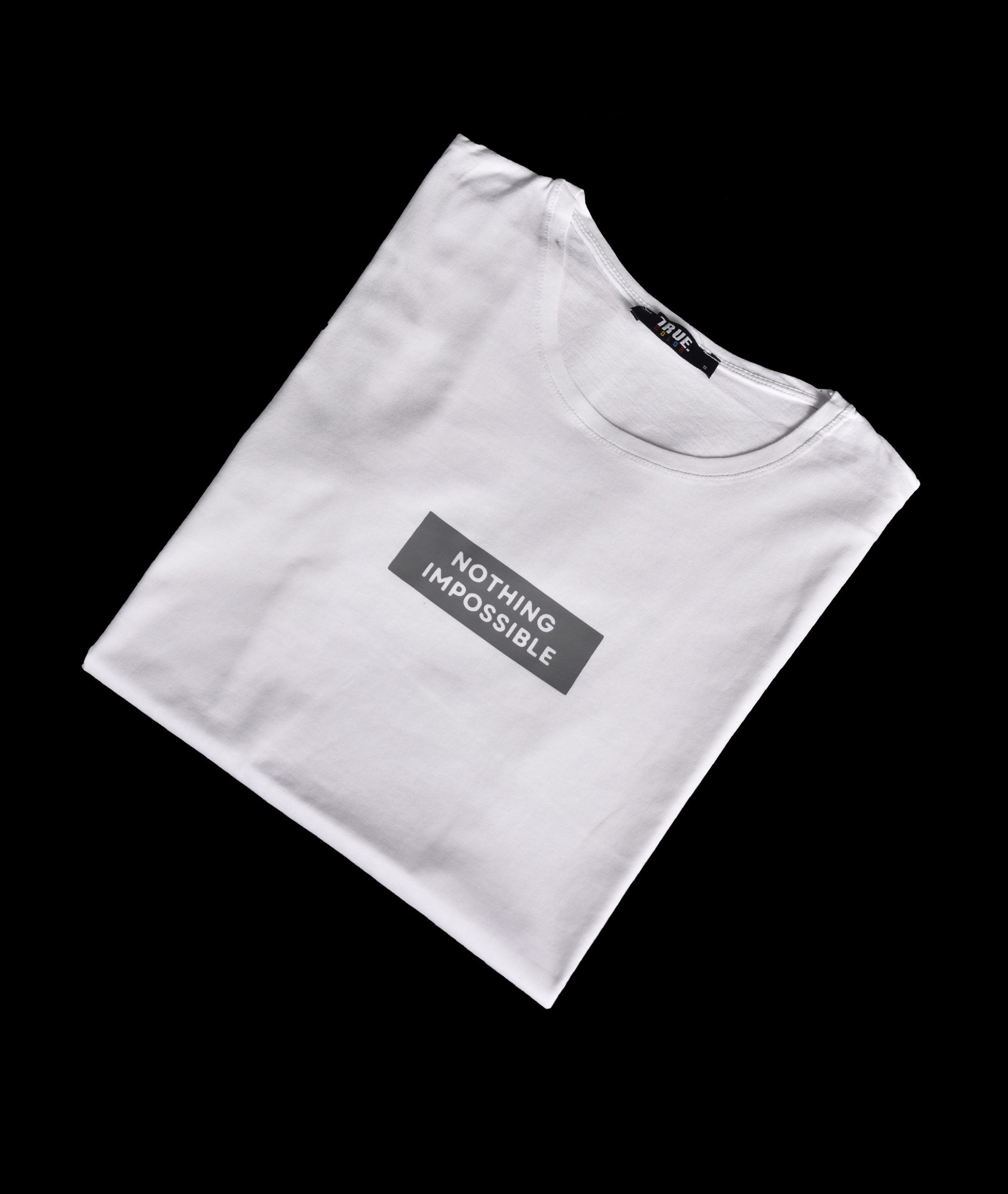 T-shirt BLANC *NOTHING IMPOSSIBLE * – Image 2