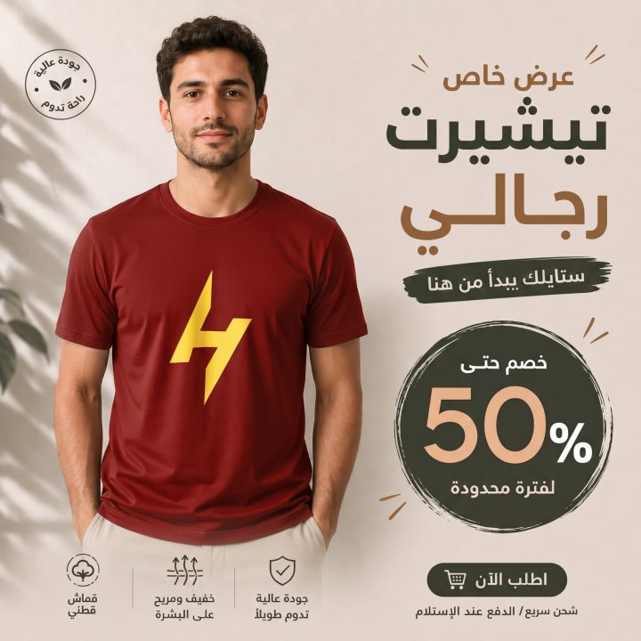 T-shirt ROUGE H
