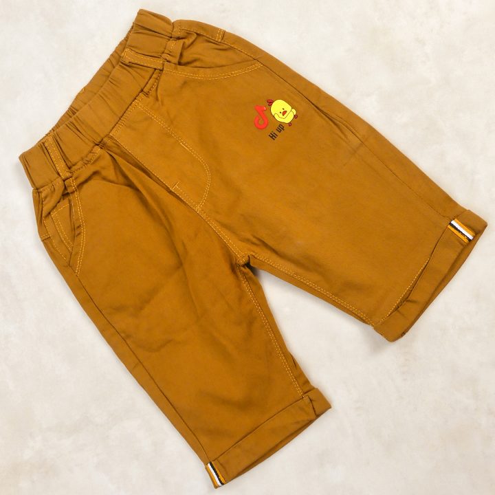 Pantacourt Garcon MARRON MOTIF HI UP