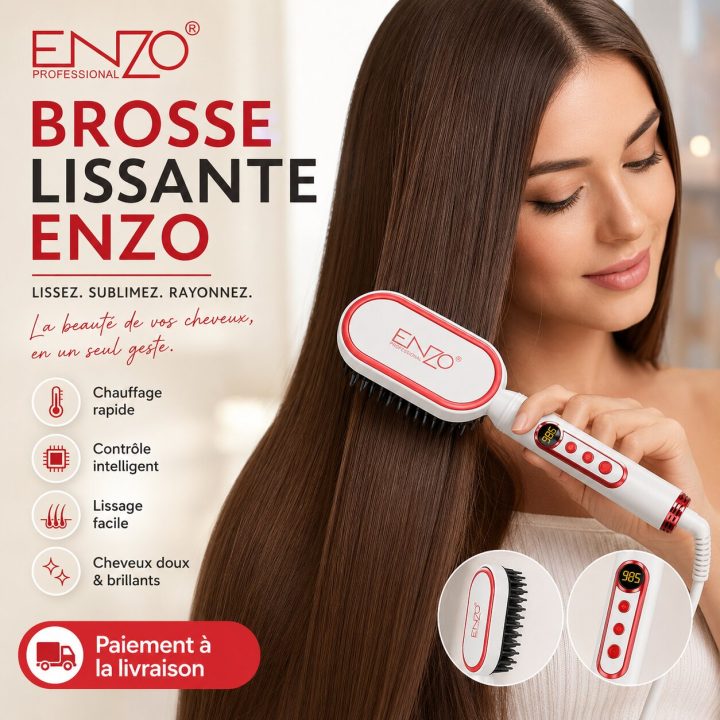 ENZO Professional EN-4201 Mini Hair Straightening Brush