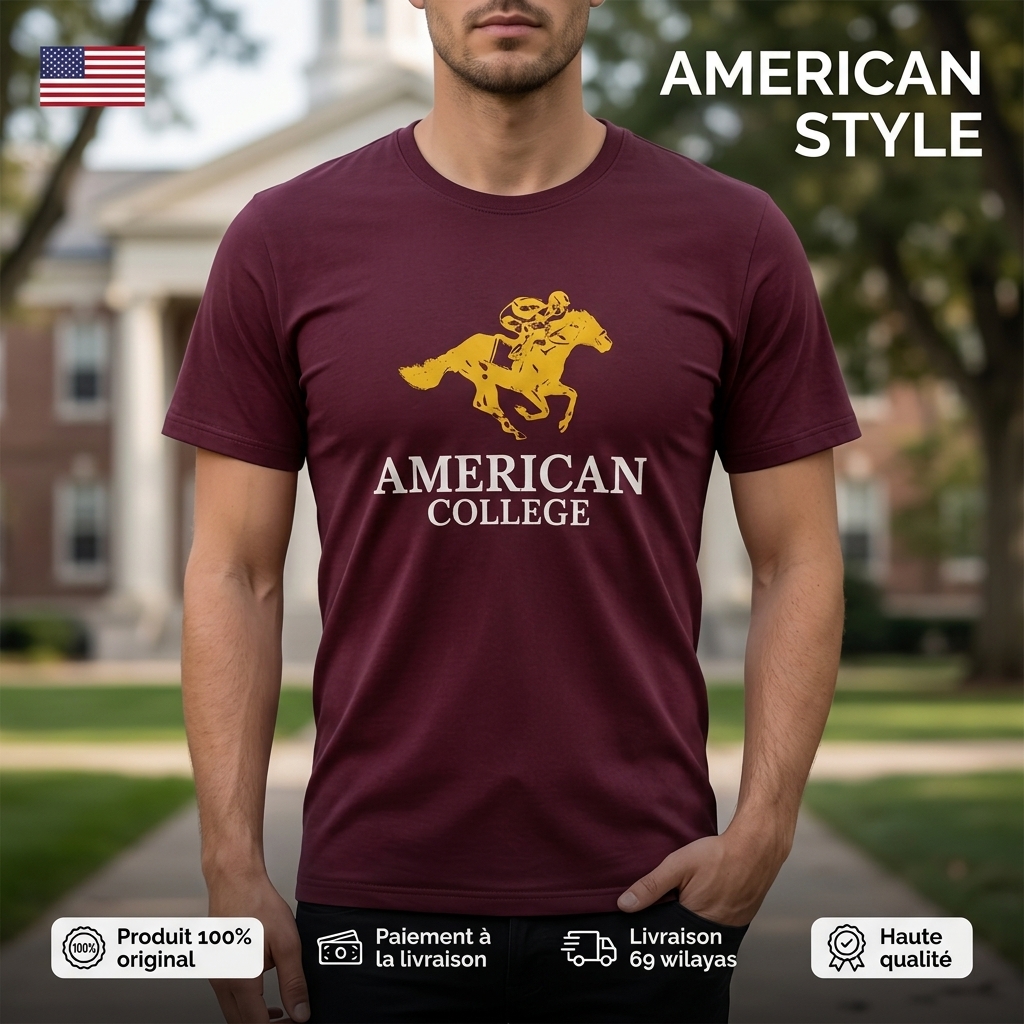 American College t-shirt pour Homme – Image 6