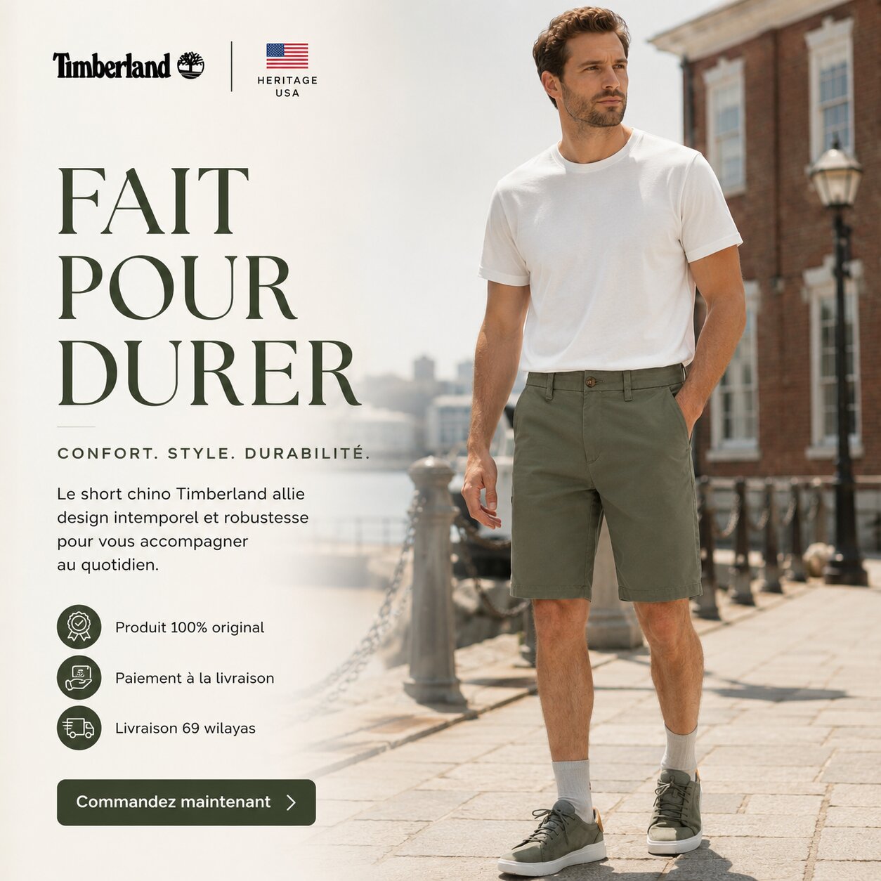 Timberland Claremont Twill Chino Shorts – Image 3