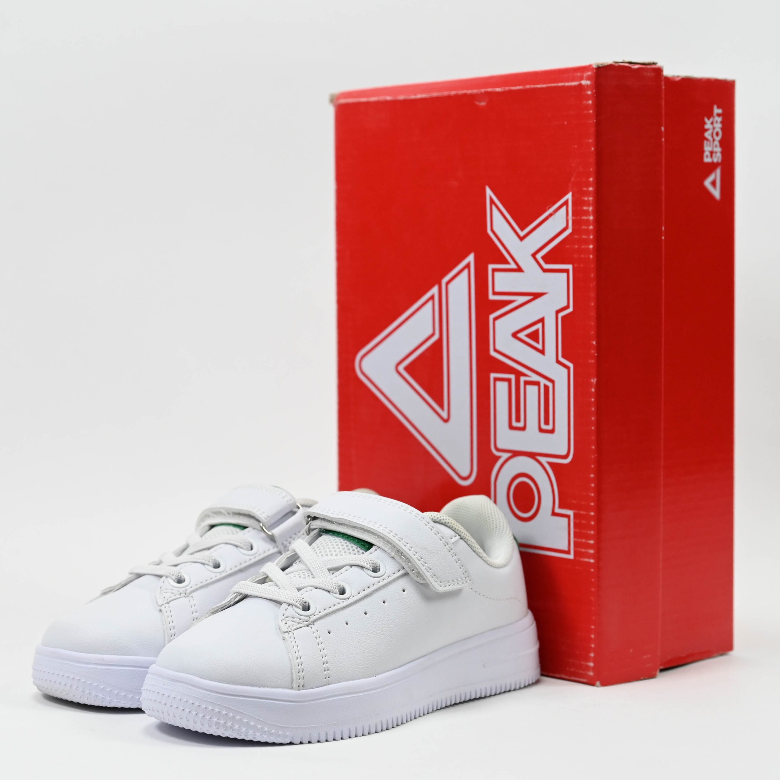 Peak Kids Casual Shoes White Green – Image 2
