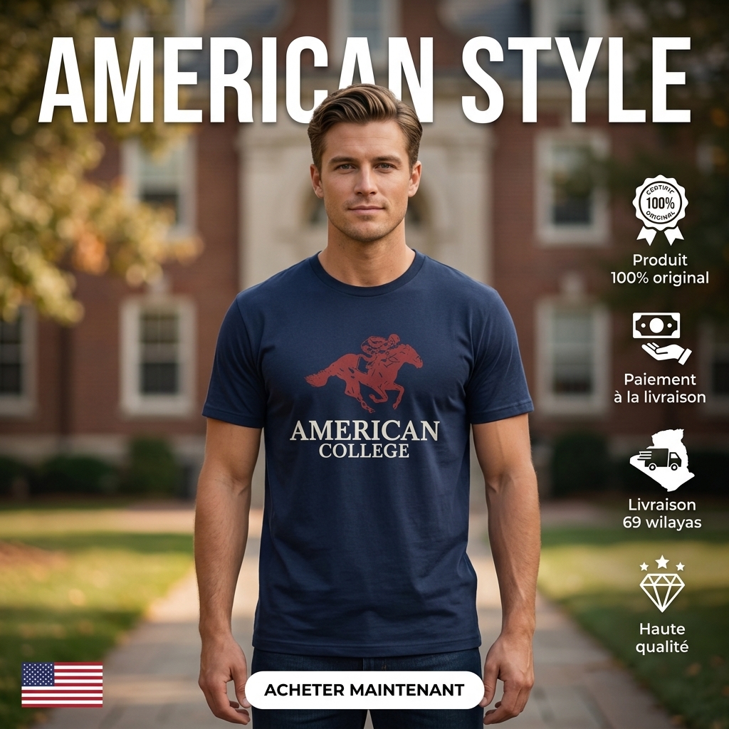 American College t-shirt pour Homme – Image 6