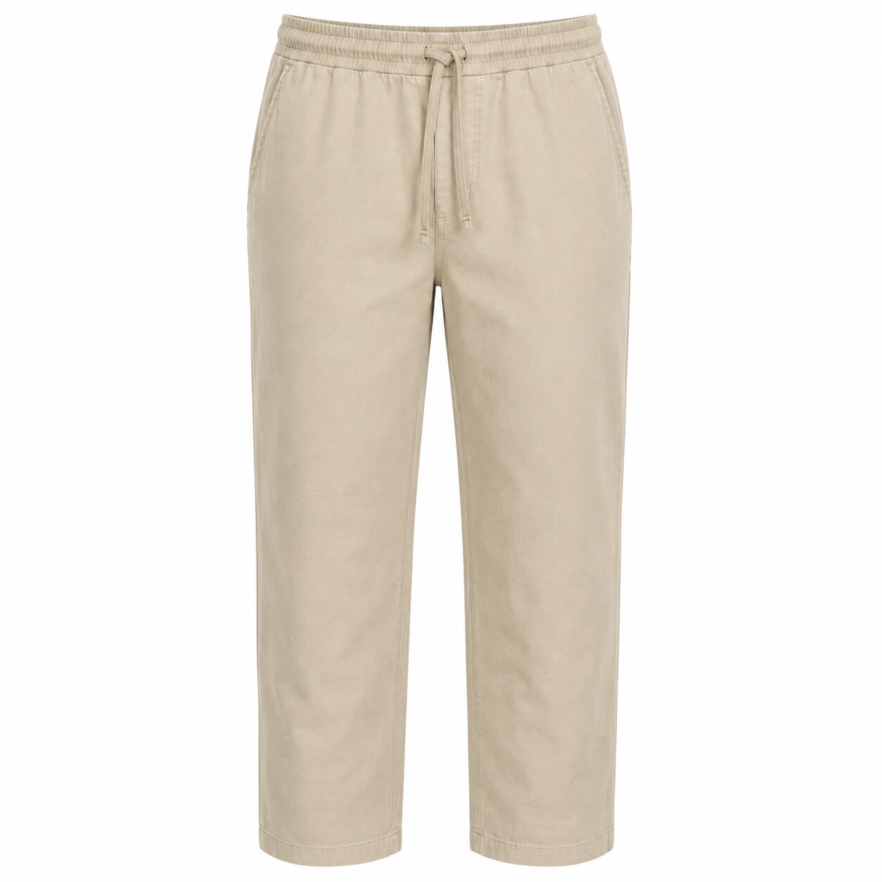 Départ Homme Pantalon en Lin Beige – Image 5