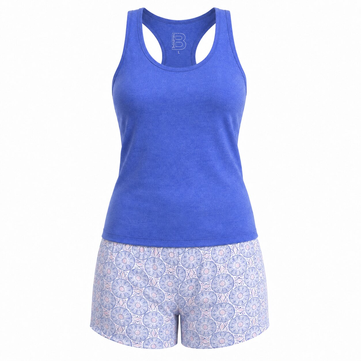 Pyjama d'Été Femme Bleu – Image 2