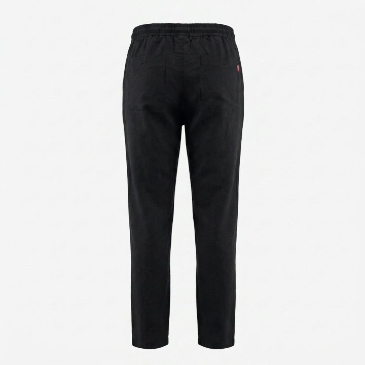 Départ Homme Pantalon en Lin Black