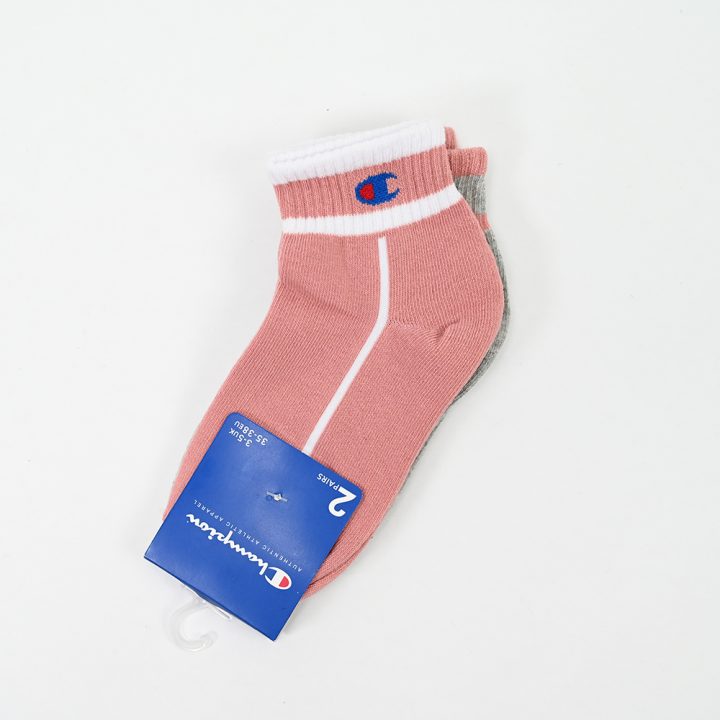 Champion 2-Pack Footie Socks Grey Melange