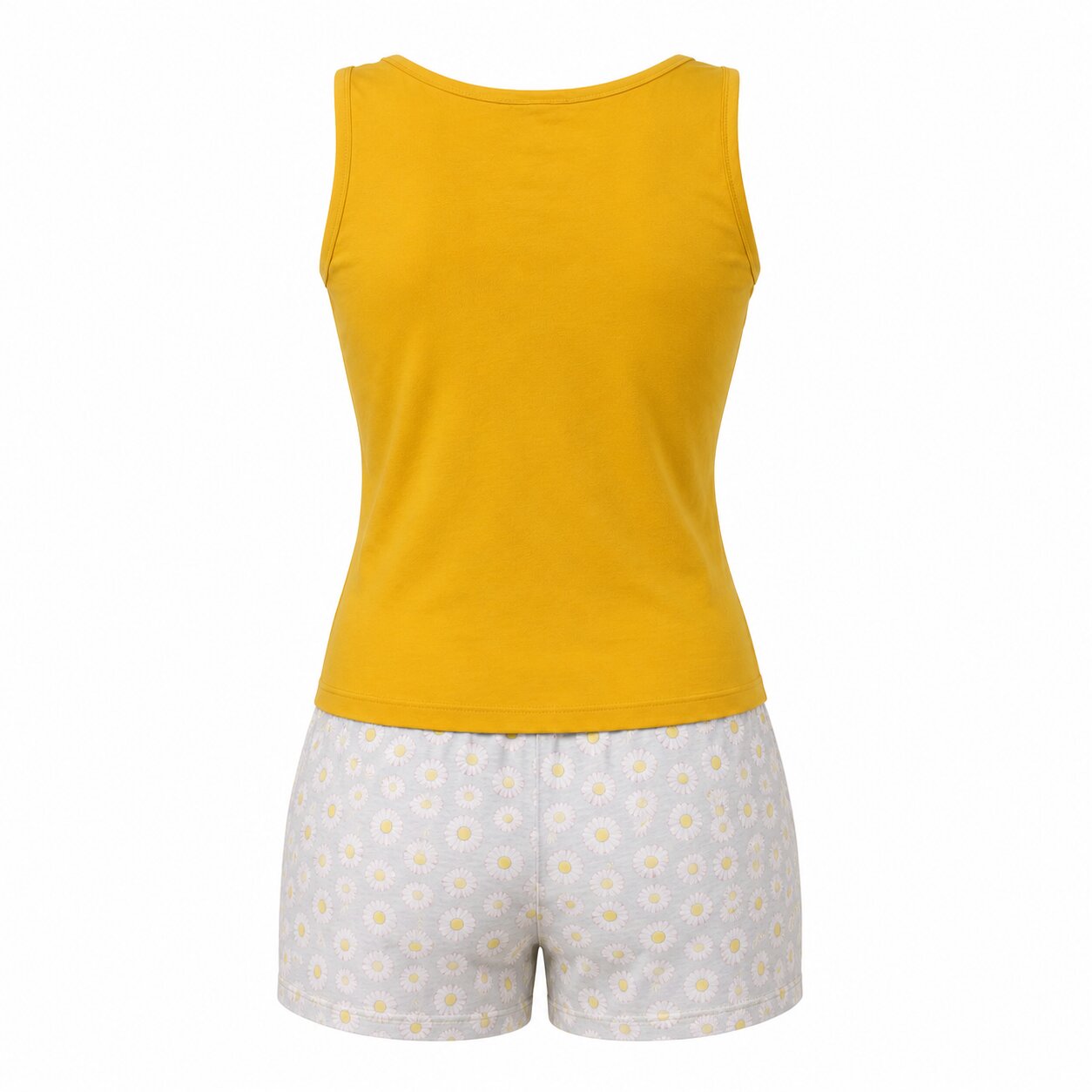Pyjama d'Été Femme Jaune – Image 3