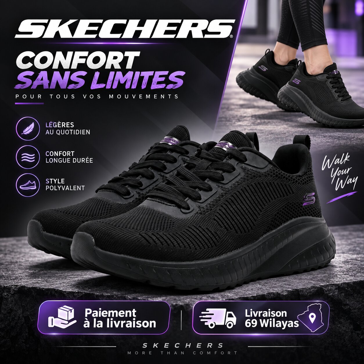 Skechers BOBS Squad Chaos Face Off Sneakers – Image 4