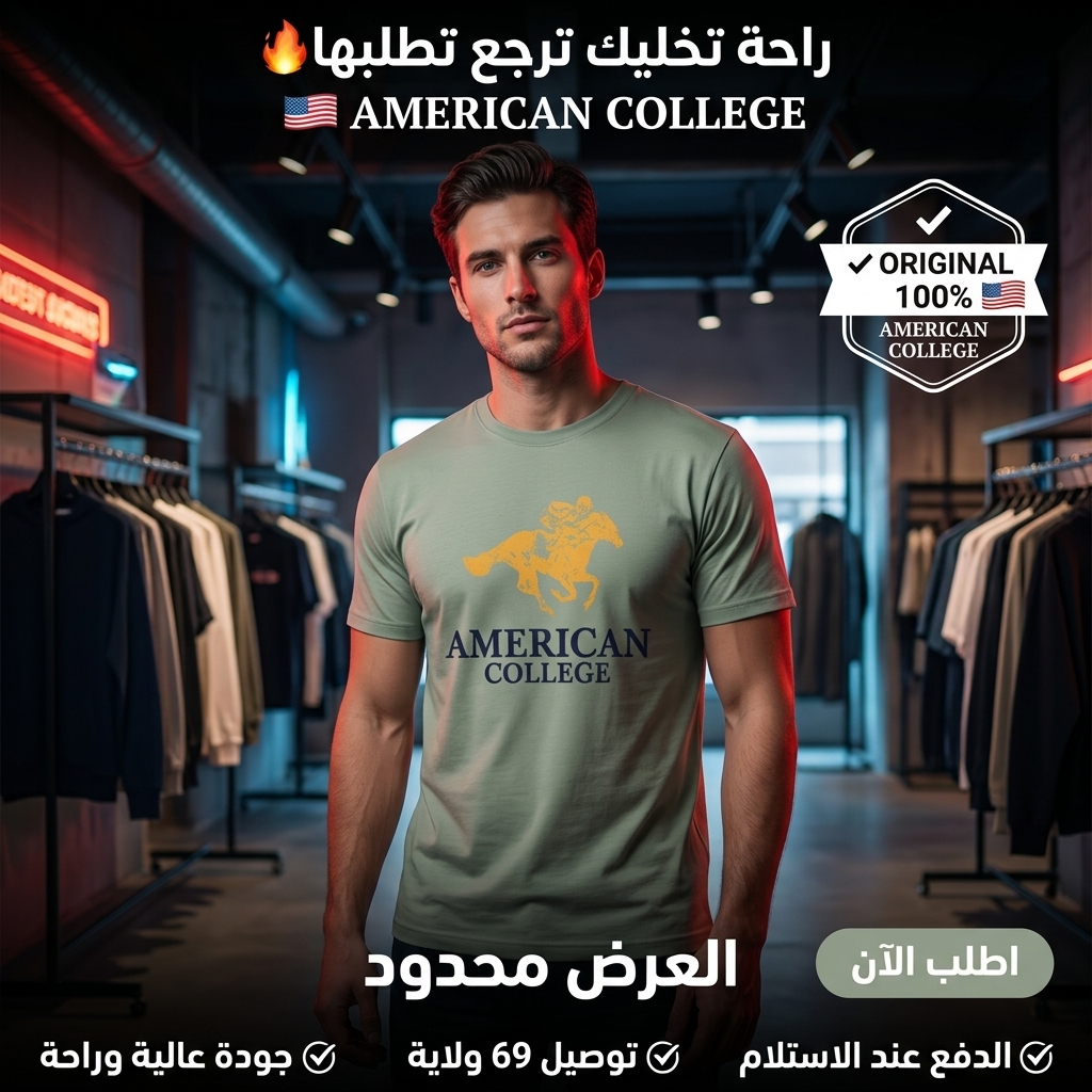 American College t-shirt pour Homme – Image 6