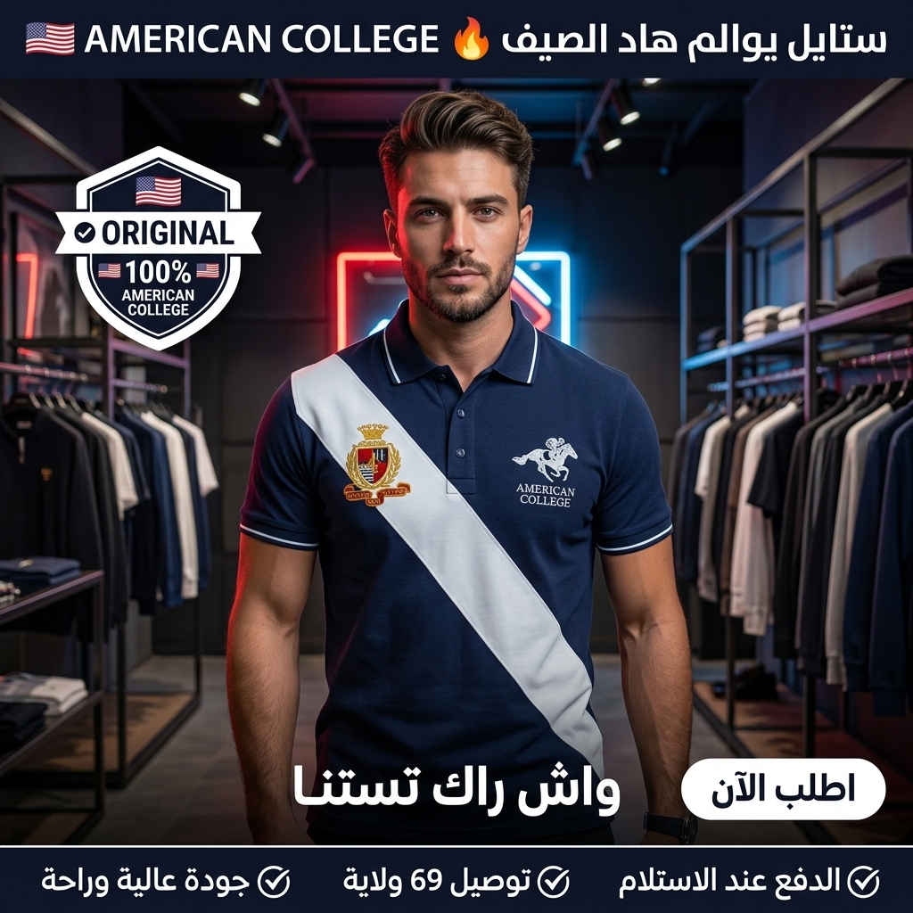 American College t-shirt pour Homme – Image 6