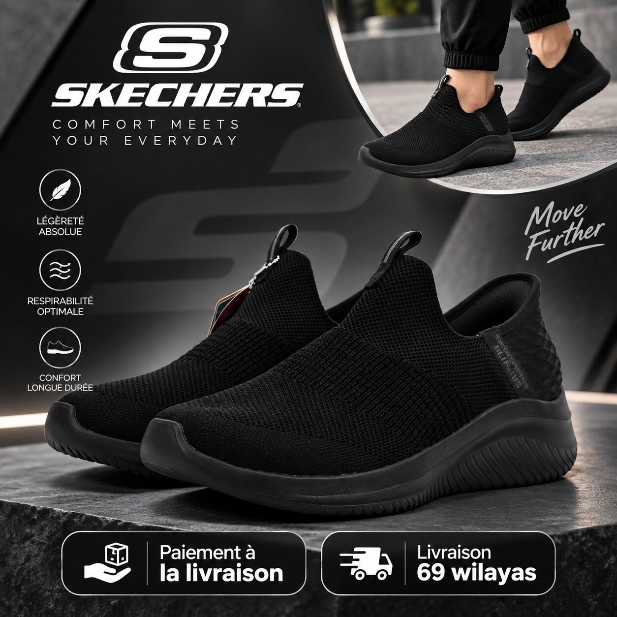 Skechers Ultra Flex 3.0 – Cozy Streak Slip-ins Sneakers