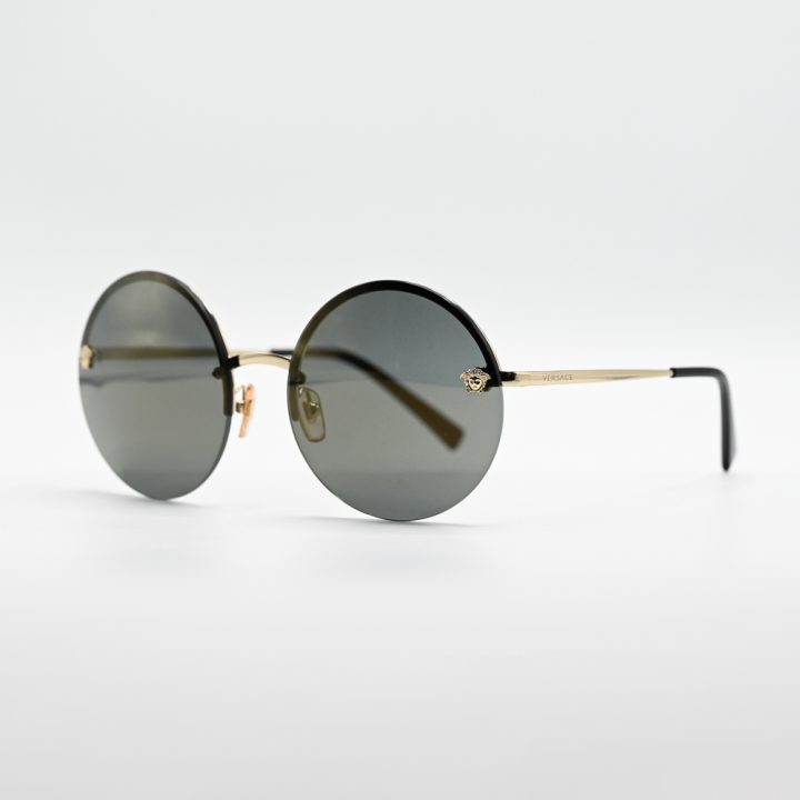Versace Round Metal Sunglasses VE2176