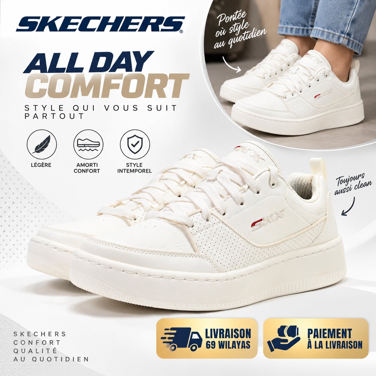 Skechers Sport Court 92 – Ottoman Sneakers